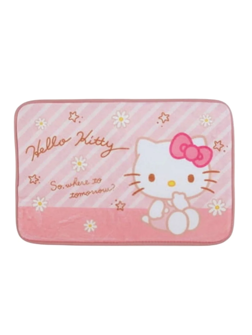 Sanrio Hello Kitty So Where To Tomorrow Bathroom Floor Mat Pink